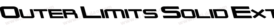 Outer Limits Solid Extended Italic字体转换